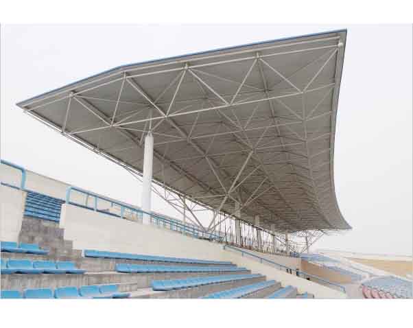 吕梁河南理工大学体育场看台网架
